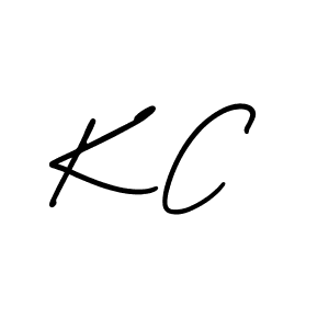 Best and Professional Signature Style for K C. AmerikaSignatureDemo-Regular Best Signature Style Collection. K C signature style 3 images and pictures png