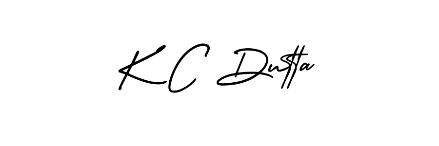 Make a beautiful signature design for name K C Dutta. With this signature (AmerikaSignatureDemo-Regular) style, you can create a handwritten signature for free. K C Dutta signature style 3 images and pictures png