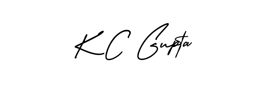 Use a signature maker to create a handwritten signature online. With this signature software, you can design (AmerikaSignatureDemo-Regular) your own signature for name K C Gupta. K C Gupta signature style 3 images and pictures png