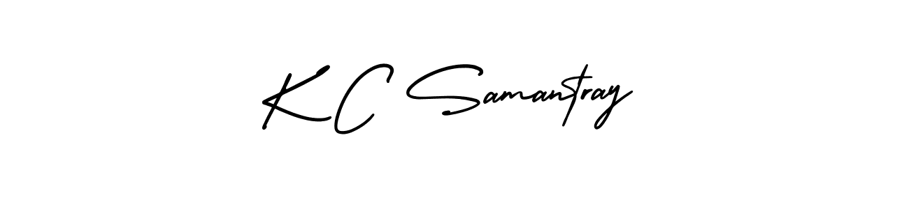 Use a signature maker to create a handwritten signature online. With this signature software, you can design (AmerikaSignatureDemo-Regular) your own signature for name K C Samantray. K C Samantray signature style 3 images and pictures png