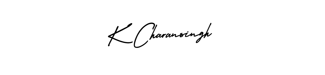 Create a beautiful signature design for name K Charansingh. With this signature (AmerikaSignatureDemo-Regular) fonts, you can make a handwritten signature for free. K Charansingh signature style 3 images and pictures png