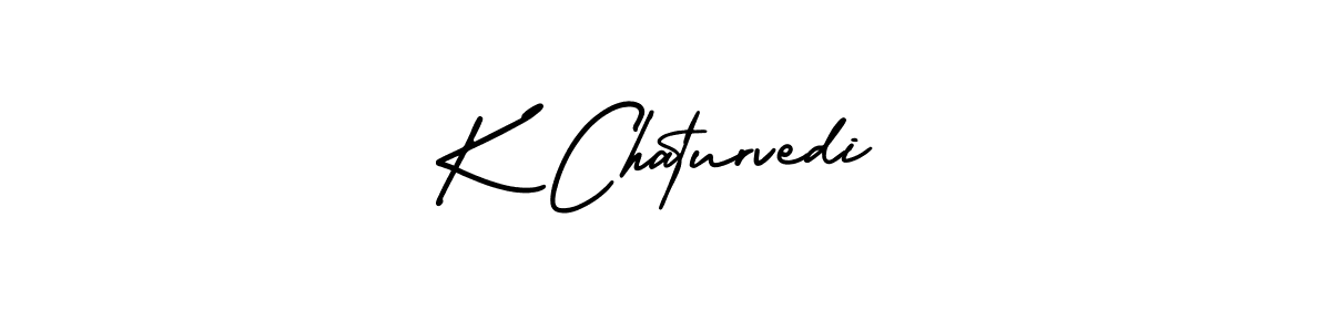 This is the best signature style for the K Chaturvedi name. Also you like these signature font (AmerikaSignatureDemo-Regular). Mix name signature. K Chaturvedi signature style 3 images and pictures png