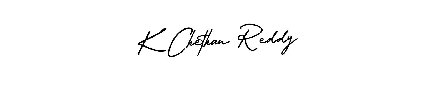 Create a beautiful signature design for name K Chethan Reddy. With this signature (AmerikaSignatureDemo-Regular) fonts, you can make a handwritten signature for free. K Chethan Reddy signature style 3 images and pictures png