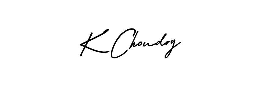 Also we have K Choudry name is the best signature style. Create professional handwritten signature collection using AmerikaSignatureDemo-Regular autograph style. K Choudry signature style 3 images and pictures png