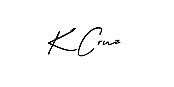 Create a beautiful signature design for name K Cruz. With this signature (AmerikaSignatureDemo-Regular) fonts, you can make a handwritten signature for free. K Cruz signature style 3 images and pictures png