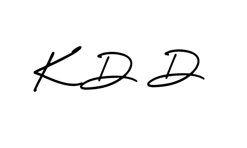 K D D stylish signature style. Best Handwritten Sign (AmerikaSignatureDemo-Regular) for my name. Handwritten Signature Collection Ideas for my name K D D. K D D signature style 3 images and pictures png