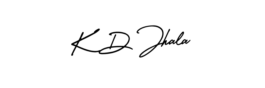 The best way (AmerikaSignatureDemo-Regular) to make a short signature is to pick only two or three words in your name. The name K D Jhala include a total of six letters. For converting this name. K D Jhala signature style 3 images and pictures png