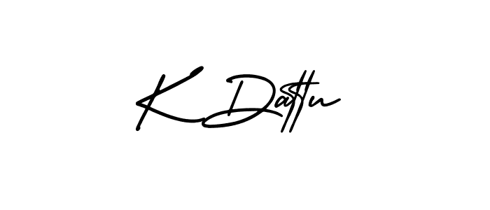 Best and Professional Signature Style for K Dattu. AmerikaSignatureDemo-Regular Best Signature Style Collection. K Dattu signature style 3 images and pictures png