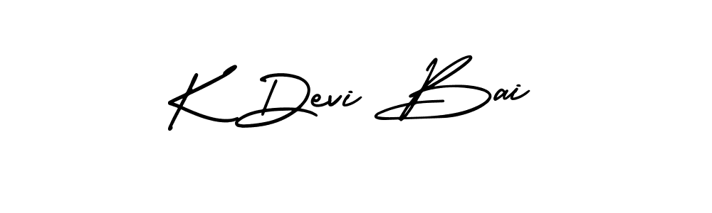 It looks lik you need a new signature style for name K Devi Bai. Design unique handwritten (AmerikaSignatureDemo-Regular) signature with our free signature maker in just a few clicks. K Devi Bai signature style 3 images and pictures png