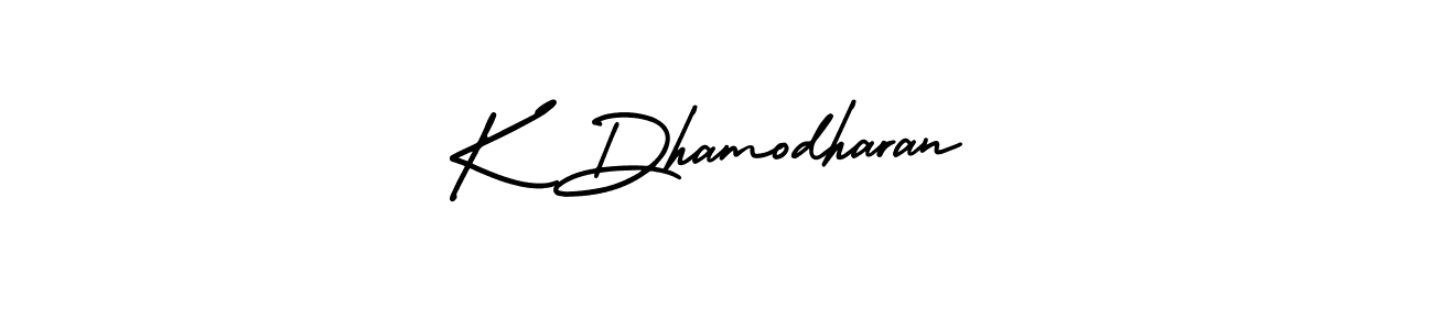 Also You can easily find your signature by using the search form. We will create K Dhamodharan name handwritten signature images for you free of cost using AmerikaSignatureDemo-Regular sign style. K Dhamodharan signature style 3 images and pictures png