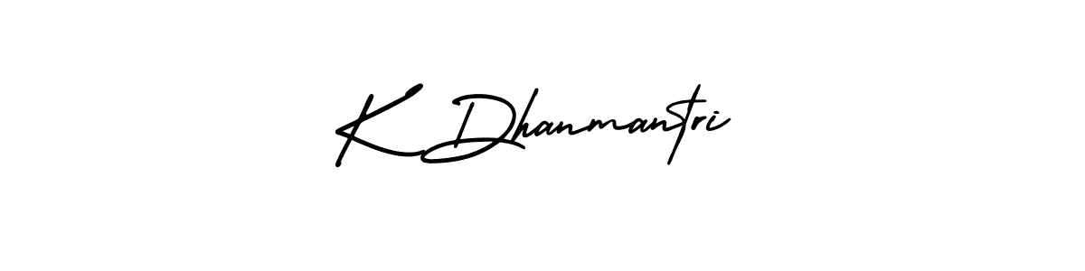 Also we have K Dhanmantri name is the best signature style. Create professional handwritten signature collection using AmerikaSignatureDemo-Regular autograph style. K Dhanmantri signature style 3 images and pictures png