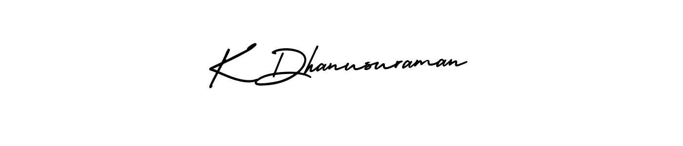 Similarly AmerikaSignatureDemo-Regular is the best handwritten signature design. Signature creator online .You can use it as an online autograph creator for name K Dhanusuraman. K Dhanusuraman signature style 3 images and pictures png