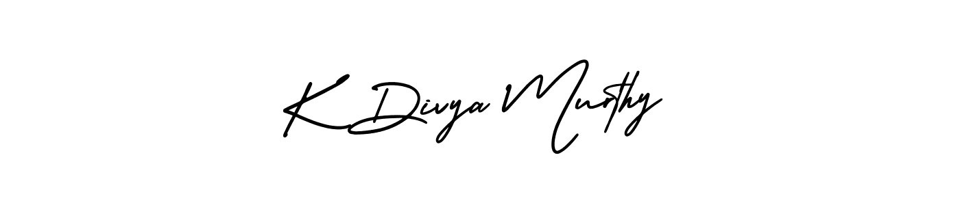 This is the best signature style for the K Divya Murthy name. Also you like these signature font (AmerikaSignatureDemo-Regular). Mix name signature. K Divya Murthy signature style 3 images and pictures png