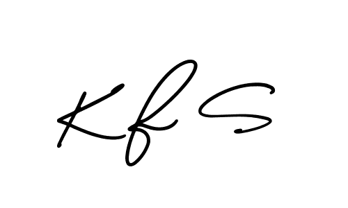 Use a signature maker to create a handwritten signature online. With this signature software, you can design (AmerikaSignatureDemo-Regular) your own signature for name K F S. K F S signature style 3 images and pictures png