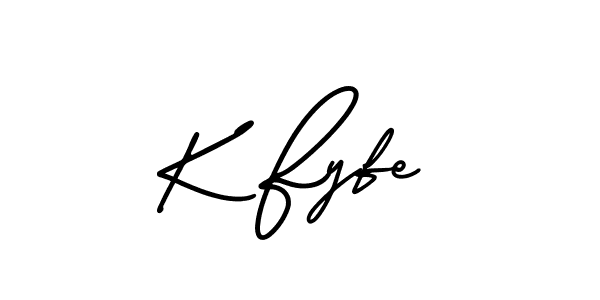 Make a beautiful signature design for name K Fyfe. Use this online signature maker to create a handwritten signature for free. K Fyfe signature style 3 images and pictures png