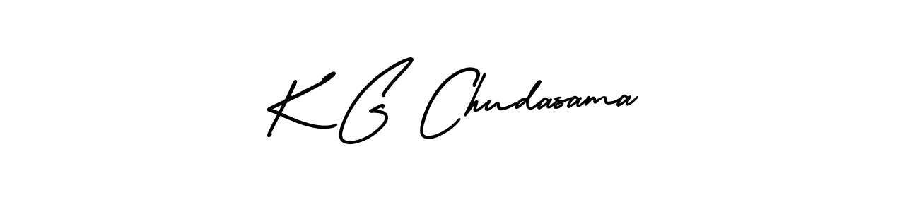 Make a beautiful signature design for name K G Chudasama. With this signature (AmerikaSignatureDemo-Regular) style, you can create a handwritten signature for free. K G Chudasama signature style 3 images and pictures png