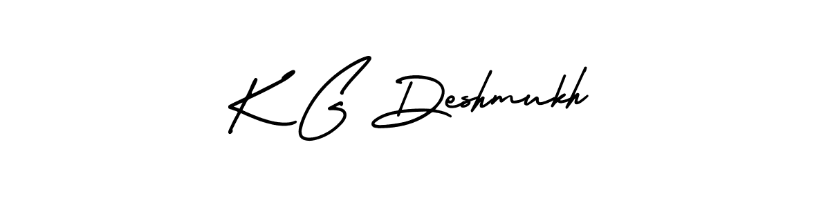 It looks lik you need a new signature style for name K G Deshmukh. Design unique handwritten (AmerikaSignatureDemo-Regular) signature with our free signature maker in just a few clicks. K G Deshmukh signature style 3 images and pictures png