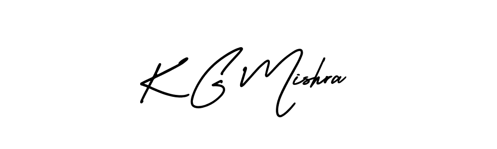AmerikaSignatureDemo-Regular is a professional signature style that is perfect for those who want to add a touch of class to their signature. It is also a great choice for those who want to make their signature more unique. Get K G Mishra name to fancy signature for free. K G Mishra signature style 3 images and pictures png