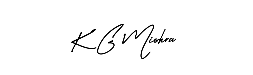 Use a signature maker to create a handwritten signature online. With this signature software, you can design (AmerikaSignatureDemo-Regular) your own signature for name K G Mishra. K G Mishra signature style 3 images and pictures png