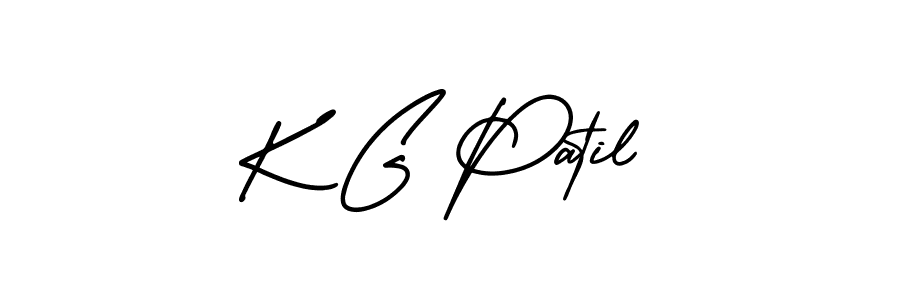 K G Patil stylish signature style. Best Handwritten Sign (AmerikaSignatureDemo-Regular) for my name. Handwritten Signature Collection Ideas for my name K G Patil. K G Patil signature style 3 images and pictures png