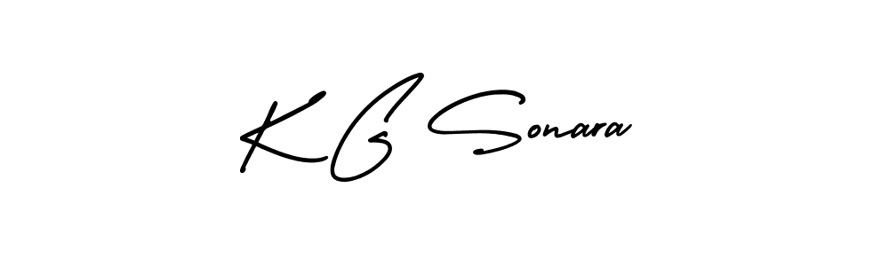 K G Sonara stylish signature style. Best Handwritten Sign (AmerikaSignatureDemo-Regular) for my name. Handwritten Signature Collection Ideas for my name K G Sonara. K G Sonara signature style 3 images and pictures png