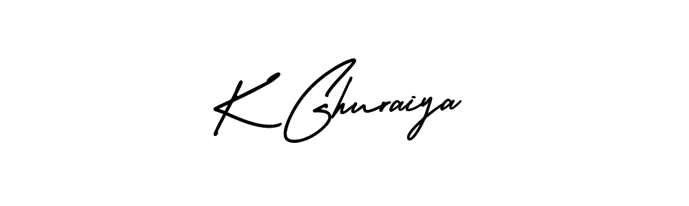 Similarly AmerikaSignatureDemo-Regular is the best handwritten signature design. Signature creator online .You can use it as an online autograph creator for name K Ghuraiya. K Ghuraiya signature style 3 images and pictures png