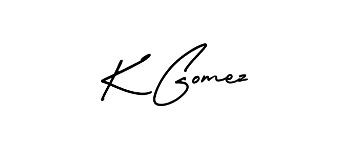 Also we have K Gomez name is the best signature style. Create professional handwritten signature collection using AmerikaSignatureDemo-Regular autograph style. K Gomez signature style 3 images and pictures png