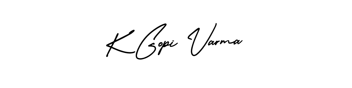 Create a beautiful signature design for name K Gopi Varma. With this signature (AmerikaSignatureDemo-Regular) fonts, you can make a handwritten signature for free. K Gopi Varma signature style 3 images and pictures png