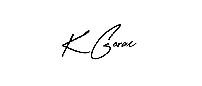 Check out images of Autograph of K Gorai name. Actor K Gorai Signature Style. AmerikaSignatureDemo-Regular is a professional sign style online. K Gorai signature style 3 images and pictures png
