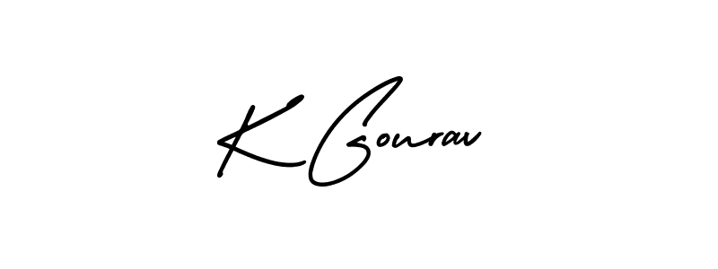 Also You can easily find your signature by using the search form. We will create K Gourav name handwritten signature images for you free of cost using AmerikaSignatureDemo-Regular sign style. K Gourav signature style 3 images and pictures png