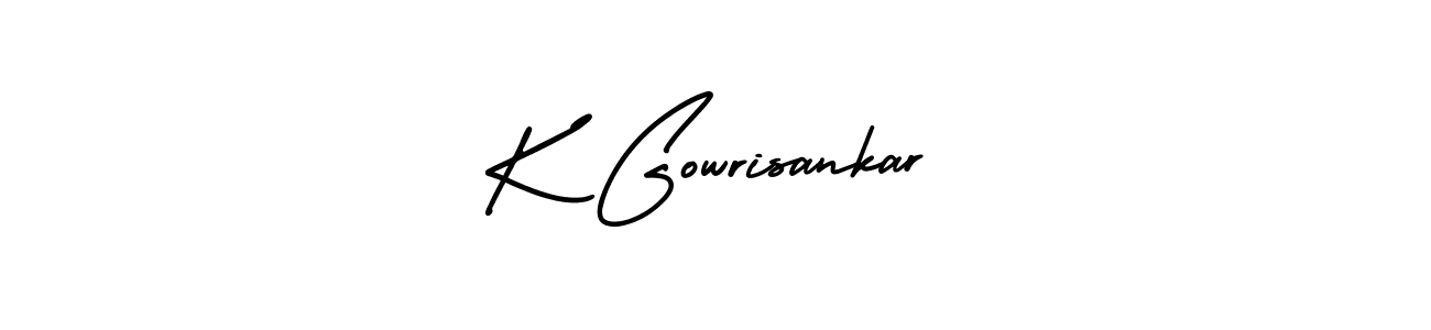 It looks lik you need a new signature style for name K Gowrisankar. Design unique handwritten (AmerikaSignatureDemo-Regular) signature with our free signature maker in just a few clicks. K Gowrisankar signature style 3 images and pictures png