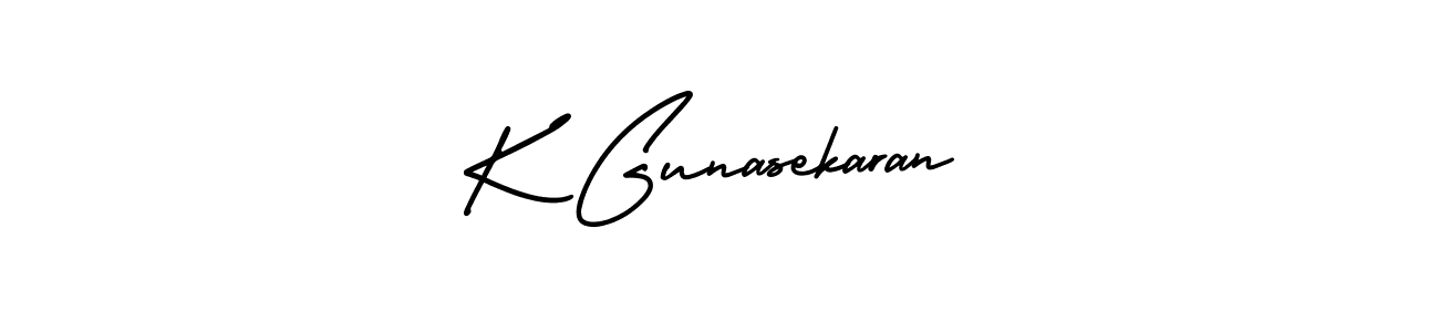 if you are searching for the best signature style for your name K Gunasekaran. so please give up your signature search. here we have designed multiple signature styles  using AmerikaSignatureDemo-Regular. K Gunasekaran signature style 3 images and pictures png