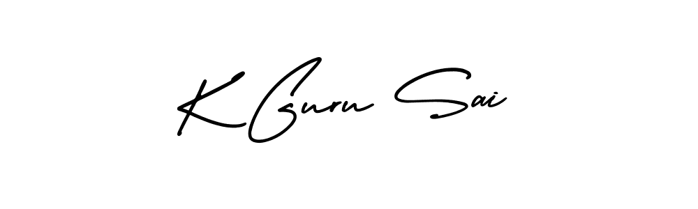 Make a beautiful signature design for name K Guru Sai. Use this online signature maker to create a handwritten signature for free. K Guru Sai signature style 3 images and pictures png