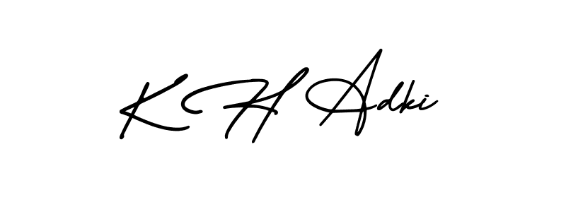 Once you've used our free online signature maker to create your best signature AmerikaSignatureDemo-Regular style, it's time to enjoy all of the benefits that K H Adki name signing documents. K H Adki signature style 3 images and pictures png