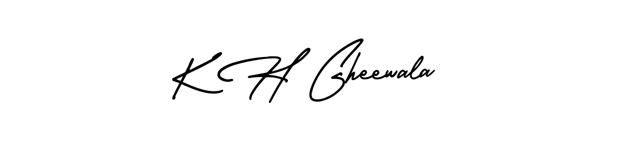 It looks lik you need a new signature style for name K H Gheewala. Design unique handwritten (AmerikaSignatureDemo-Regular) signature with our free signature maker in just a few clicks. K H Gheewala signature style 3 images and pictures png