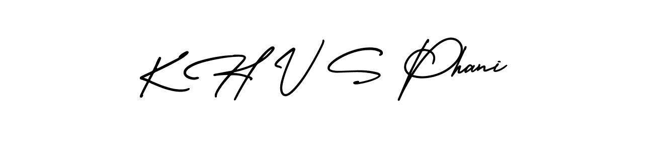 AmerikaSignatureDemo-Regular is a professional signature style that is perfect for those who want to add a touch of class to their signature. It is also a great choice for those who want to make their signature more unique. Get K H V S Phani name to fancy signature for free. K H V S Phani signature style 3 images and pictures png