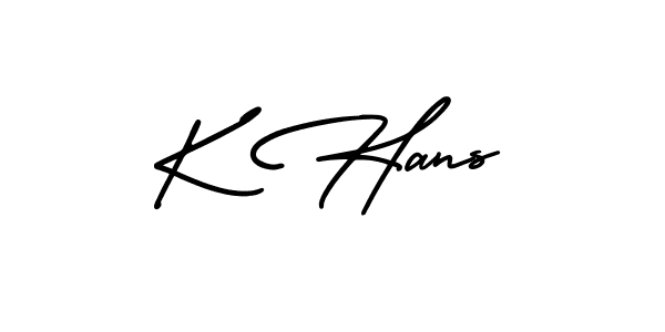 Make a beautiful signature design for name K Hans. Use this online signature maker to create a handwritten signature for free. K Hans signature style 3 images and pictures png