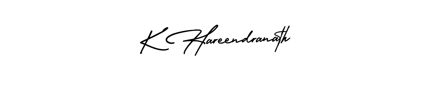 How to make K Hareendranath signature? AmerikaSignatureDemo-Regular is a professional autograph style. Create handwritten signature for K Hareendranath name. K Hareendranath signature style 3 images and pictures png