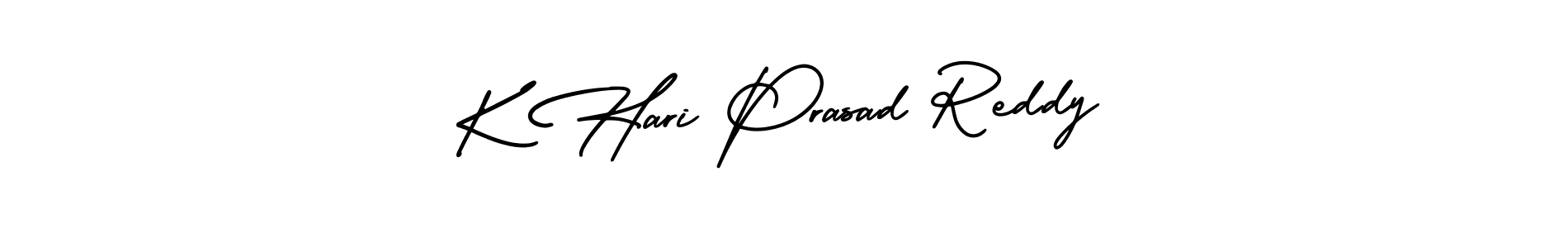 Make a beautiful signature design for name K Hari Prasad Reddy. With this signature (AmerikaSignatureDemo-Regular) style, you can create a handwritten signature for free. K Hari Prasad Reddy signature style 3 images and pictures png