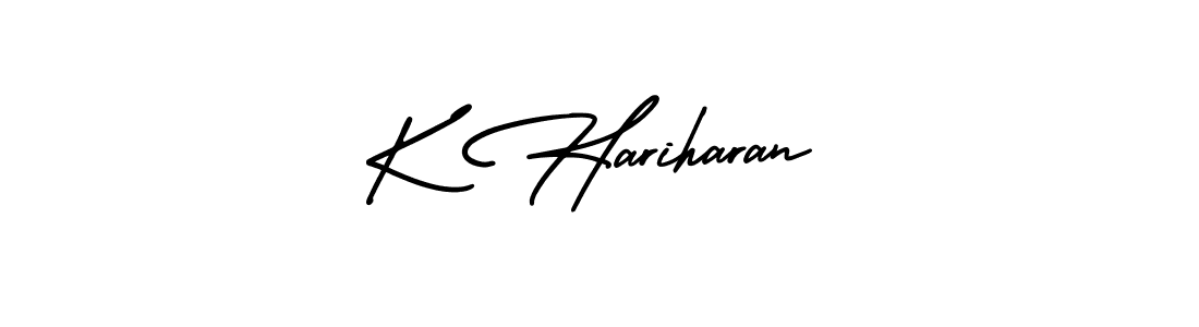 Similarly AmerikaSignatureDemo-Regular is the best handwritten signature design. Signature creator online .You can use it as an online autograph creator for name K Hariharan. K Hariharan signature style 3 images and pictures png