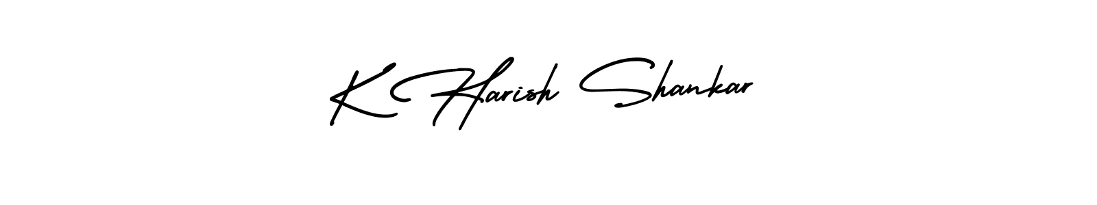 if you are searching for the best signature style for your name K Harish Shankar. so please give up your signature search. here we have designed multiple signature styles  using AmerikaSignatureDemo-Regular. K Harish Shankar signature style 3 images and pictures png