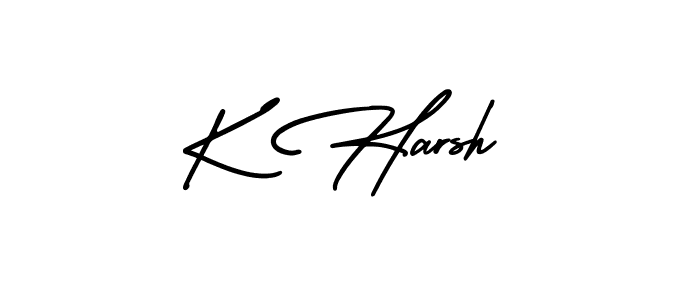 Once you've used our free online signature maker to create your best signature AmerikaSignatureDemo-Regular style, it's time to enjoy all of the benefits that K Harsh name signing documents. K Harsh signature style 3 images and pictures png