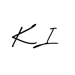 How to make K I signature? AmerikaSignatureDemo-Regular is a professional autograph style. Create handwritten signature for K I name. K I signature style 3 images and pictures png