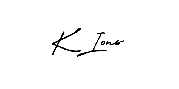 if you are searching for the best signature style for your name K Ions. so please give up your signature search. here we have designed multiple signature styles  using AmerikaSignatureDemo-Regular. K Ions signature style 3 images and pictures png