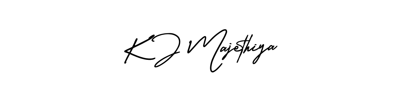 Create a beautiful signature design for name K J Majethiya. With this signature (AmerikaSignatureDemo-Regular) fonts, you can make a handwritten signature for free. K J Majethiya signature style 3 images and pictures png