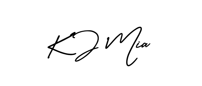 Here are the top 10 professional signature styles for the name K J Mia. These are the best autograph styles you can use for your name. K J Mia signature style 3 images and pictures png