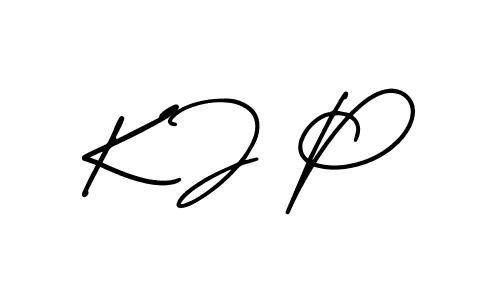 Make a beautiful signature design for name K J P. Use this online signature maker to create a handwritten signature for free. K J P signature style 3 images and pictures png