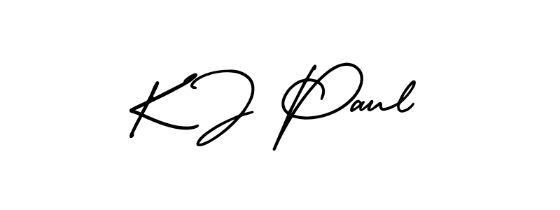 Also we have K J Paul name is the best signature style. Create professional handwritten signature collection using AmerikaSignatureDemo-Regular autograph style. K J Paul signature style 3 images and pictures png