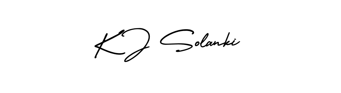 Make a beautiful signature design for name K J Solanki. Use this online signature maker to create a handwritten signature for free. K J Solanki signature style 3 images and pictures png