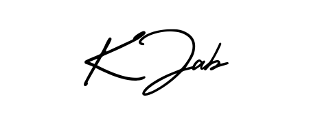 Build your personal autograph collection for name K Jab with AmerikaSignatureDemo-Regular design. Browse, select, and save your favorites. K Jab signature style 3 images and pictures png